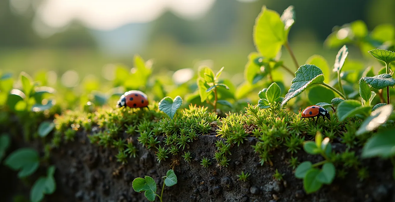 Siepe campestre mista con nocciolo, carpino e sambuco che funge da barriera naturale contro le malattie